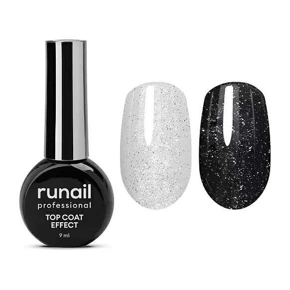 Глянцевый топ Top Сoat EFFECT SILVER SHINE, 9 мл №9911