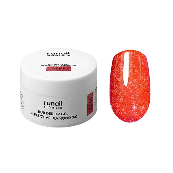 Моделирующий УФ-гель светоотражающий BUILDER UV GEL REFLECTIVE DIAMOND 3.0, 15г №9963