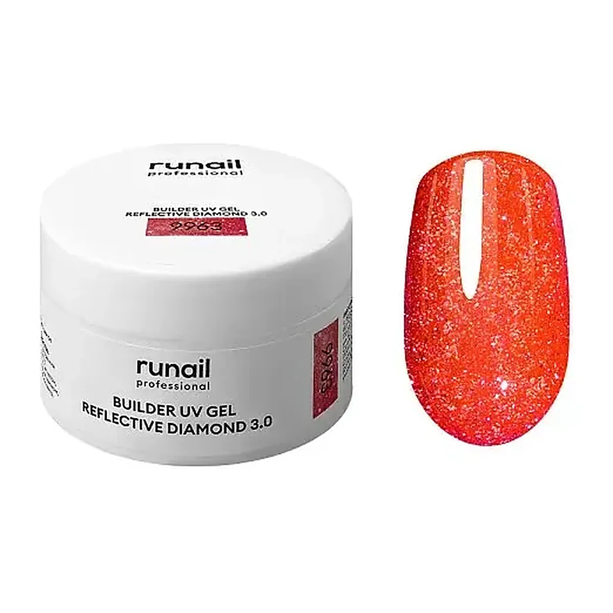 Моделирующий УФ-гель светоотражающий BUILDER UV GEL REFLECTIVE DIAMOND 3.0, 15г №9963