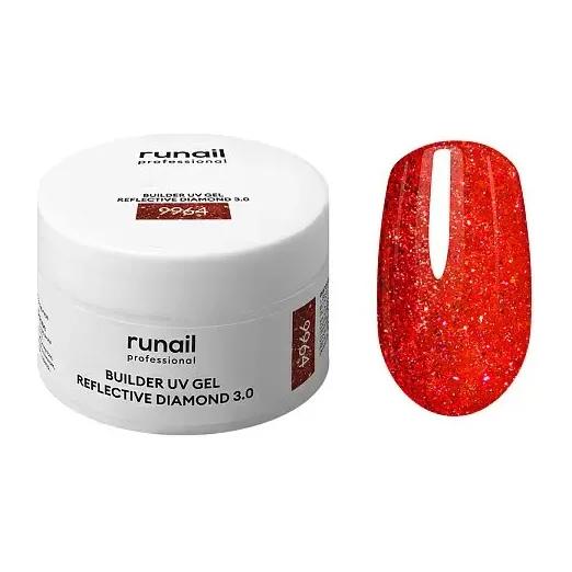 Моделирующий УФ-гель светоотражающий BUILDER UV GEL REFLECTIVEDIAMOND 3.0, 15г №9964