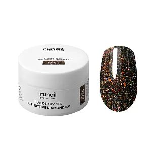 Моделирующий УФ-гель светоотражающий BUILDER UV GEL REFLECTIVE DIAMOND 3.0, 15г №9967