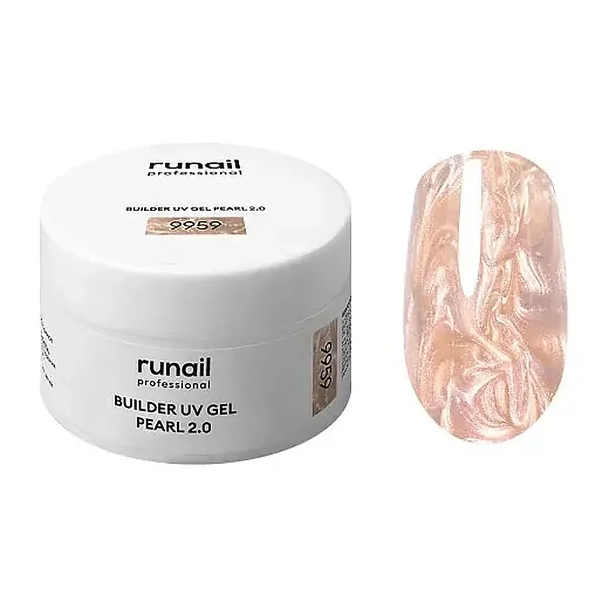 Моделирующий УФ-гель c жемчужным эффектом BUILDER UV GEL PEARL 2.0, 15г №9959