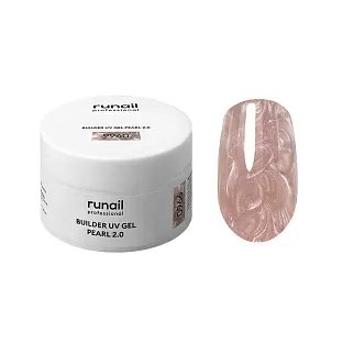 Моделирующий УФ-гель c жемчужным эффектом BUILDER UV GEL PEARL 2.0, 15г №9960