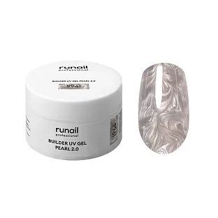 Моделирующий УФ-гель c жемчужным эффектом BUILDER UV GEL PEARL 2.0, 15г №9961