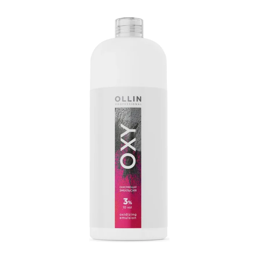 OLLIN OXY 3% 10vol. Окисляющая эмульсия 1000мл САЛОНЫ/ Oxidizing Emulsion 728677серый