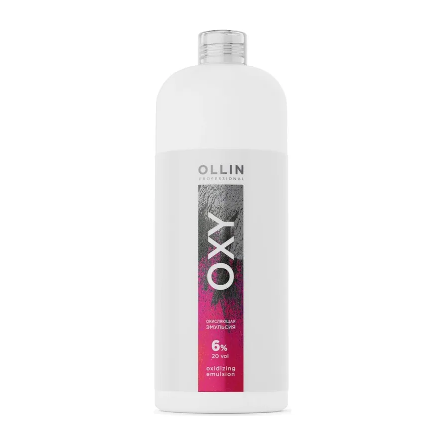 OLLIN OXY 6% 20vol. Окисляющая эмульсия 1000мл САЛОНЫ/ Oxidizing Emulsion 728684серый