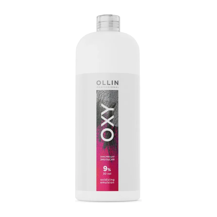 OLLIN OXY 9% 30vol. Окисляющая эмульсия 1000мл САЛОНЫ/ Oxidizing Emulsion/ 728691серый