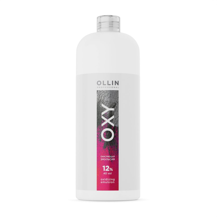 OLLIN OXY 12% 40vol. Окисляющая эмульсия 1000мл САЛОНЫ/ Oxidizing Emulsion/ 728707серый