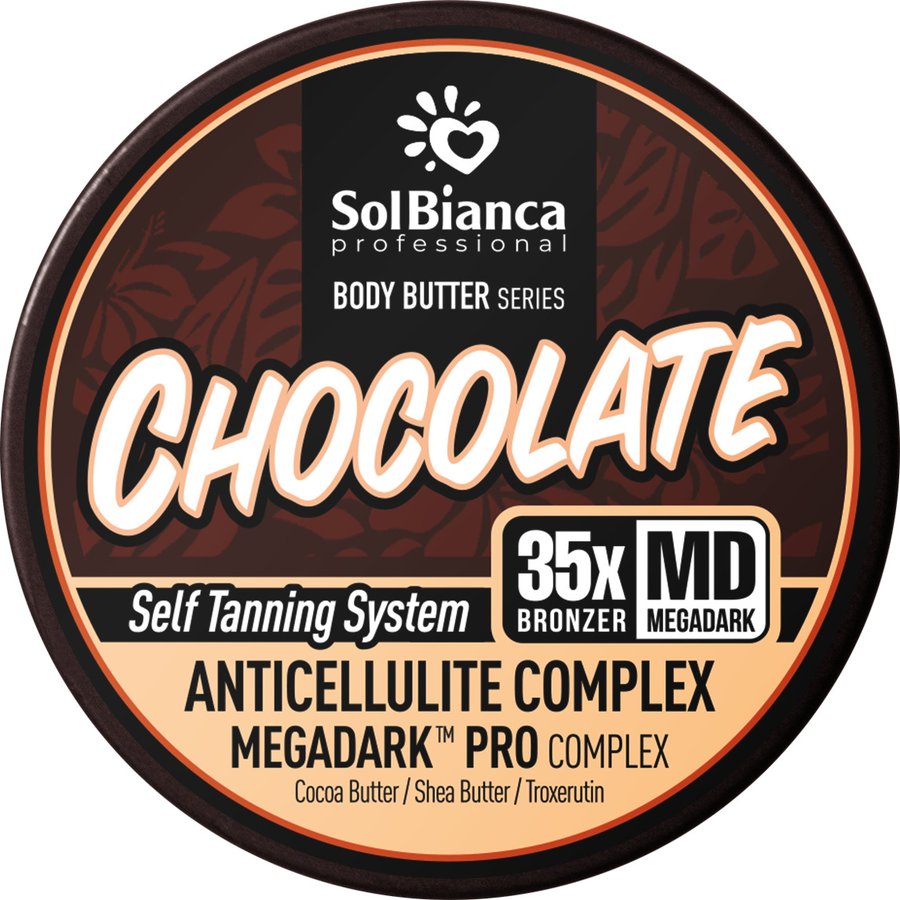 Твёрдое масло-автозагар с маслом Какао и Ши Chocolate (15*Bronzer) ТУБА 150 мл.