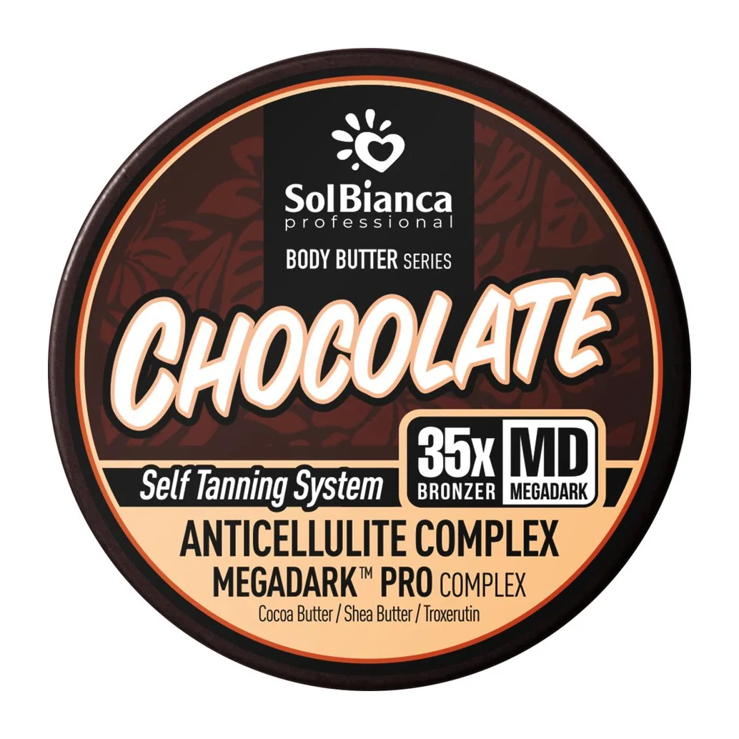 Твёрдое масло-автозагар с маслом Какао и Ши Chocolate (15*Bronzer) ТУБА 150 мл.