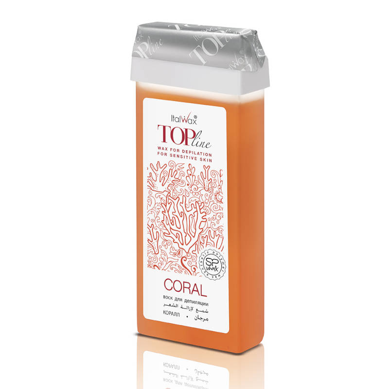Воск ITALWAX Top line в картридже 100мл Коралл
