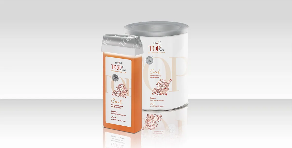Воск ITALWAX Top line в картридже 100мл Коралл