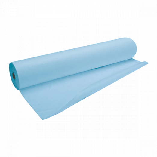 Простыня 800*2000 мм SMS 15 (50 шт.) ГОЛУБАЯ  САЛОНЫ
