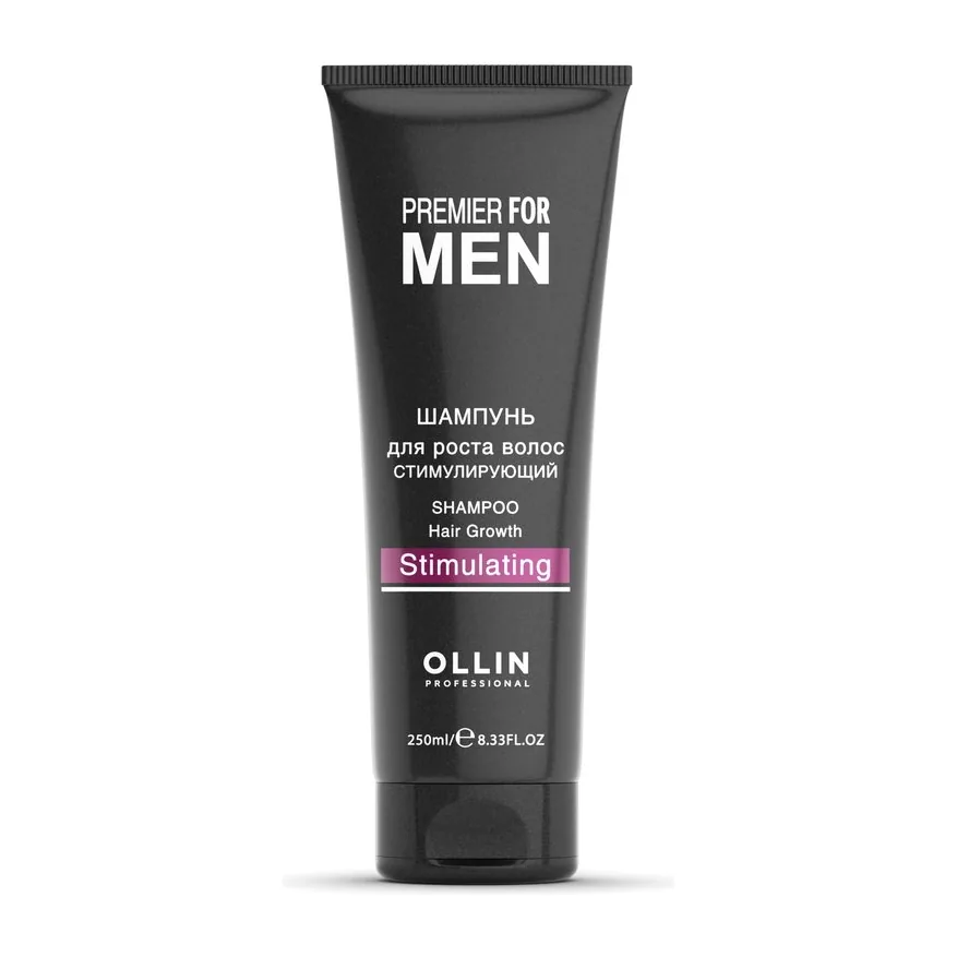 OLLIN PREMIER FOR MEN Шампунь для роста волос стимулирующий 250мл/ Shampoo Hair Growth Stimulating