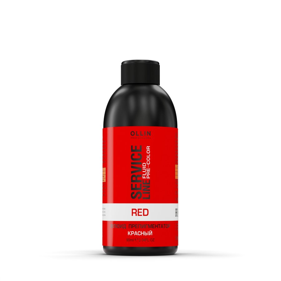 OLLIN SERVICE LINE Флюид-препигментатор красный 90мл САЛОНЫ/ Red Fluid-Pre-Color