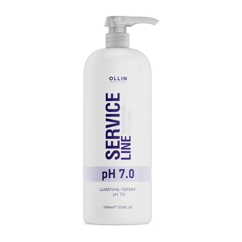 OLLIN SERVICE LINE Шампунь-пилинг рН 7.0 1000мл/ Shampoo-peeling pH 7.0