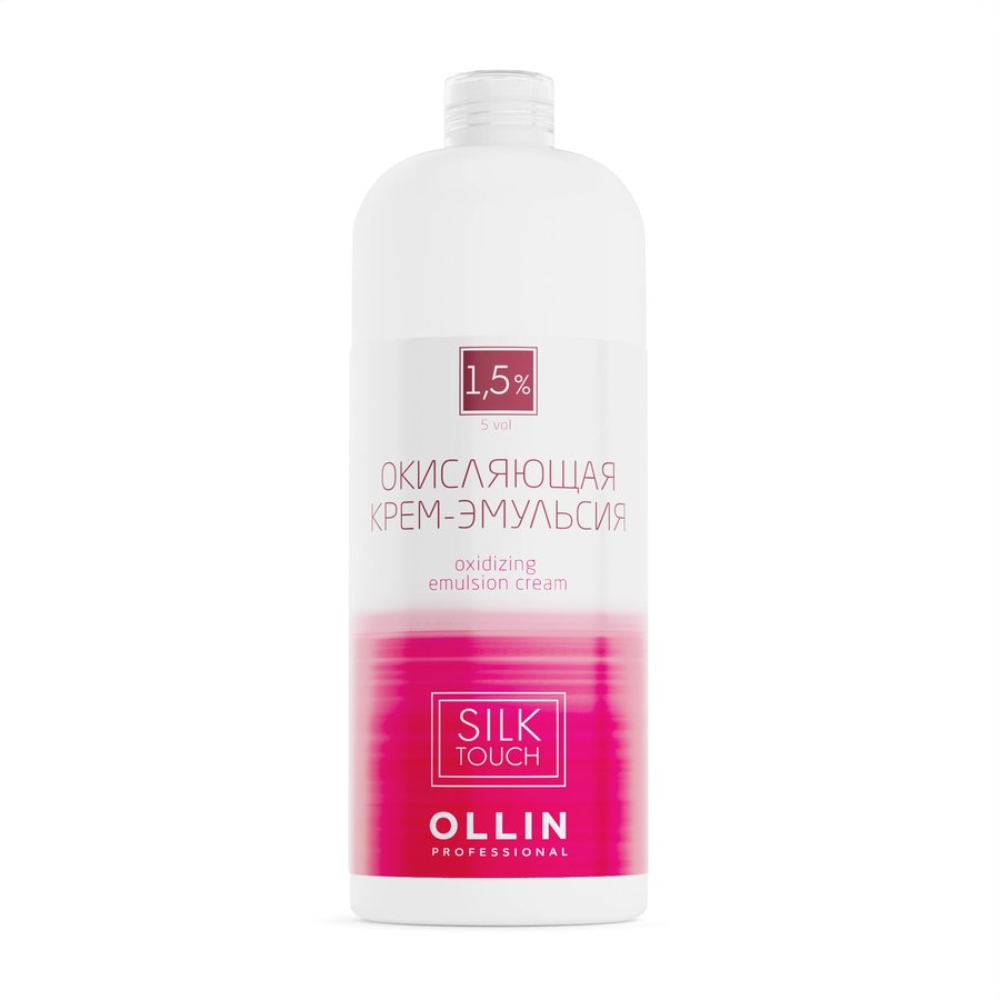 OLLIN silk touch  1.5% 5vol. Окисляющая крем-эмульсия 1000мл САЛОНЫ / Oxidizing Emulsion cream