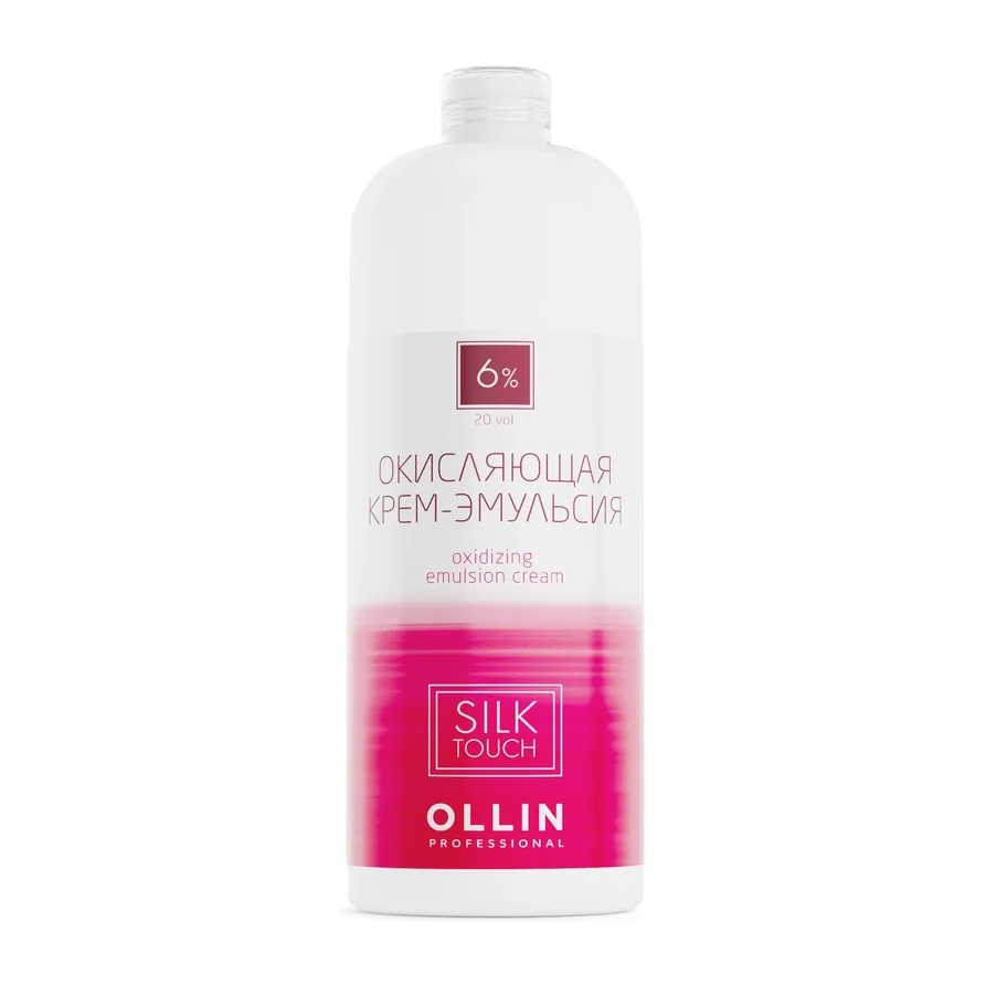 OLLIN silk touch 6% 20vol. Окисляющая крем-эмульсия 1000мл САЛОНЫ/ Oxidizing Emulsion cream