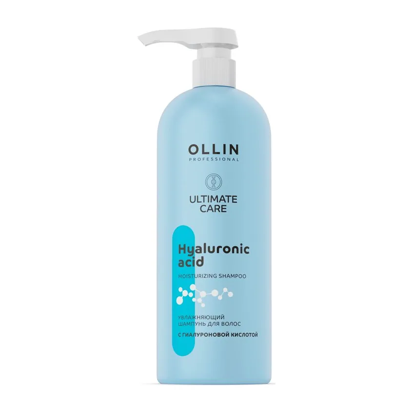 ULTIMATE CARE Увлажняющий шампунь для волос с гиалуроновой кислотой 1000мл OLLIN PROFESSIONAL