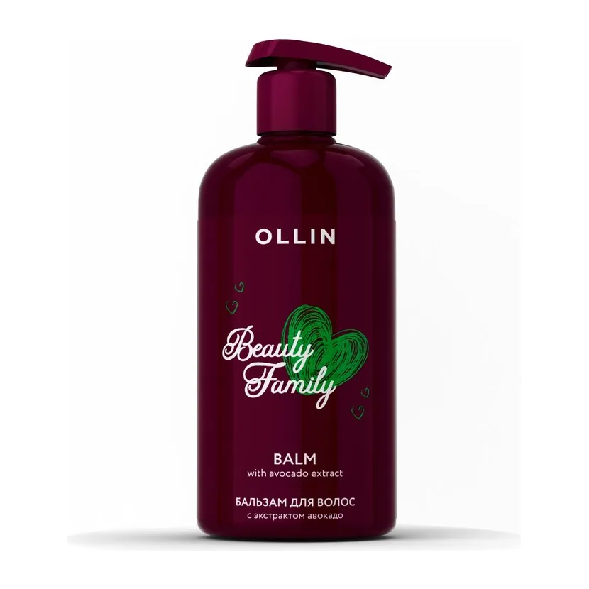 OLLIN BEAUTY FAMILY Бальзам для волос с экстрактом авокадо 500мл