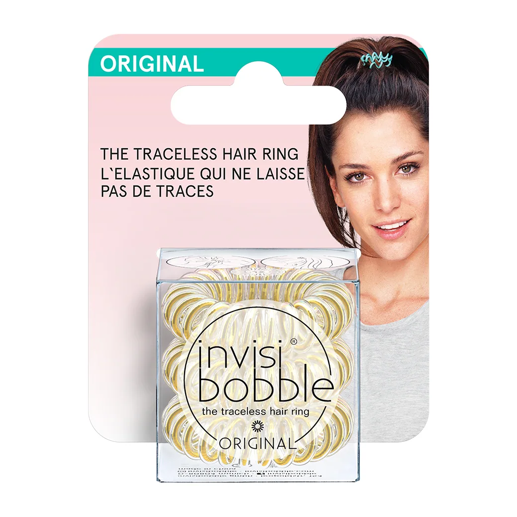 Резинка-браслет для волос invisibobble ORIGINAL You're Golden (с подвесом)