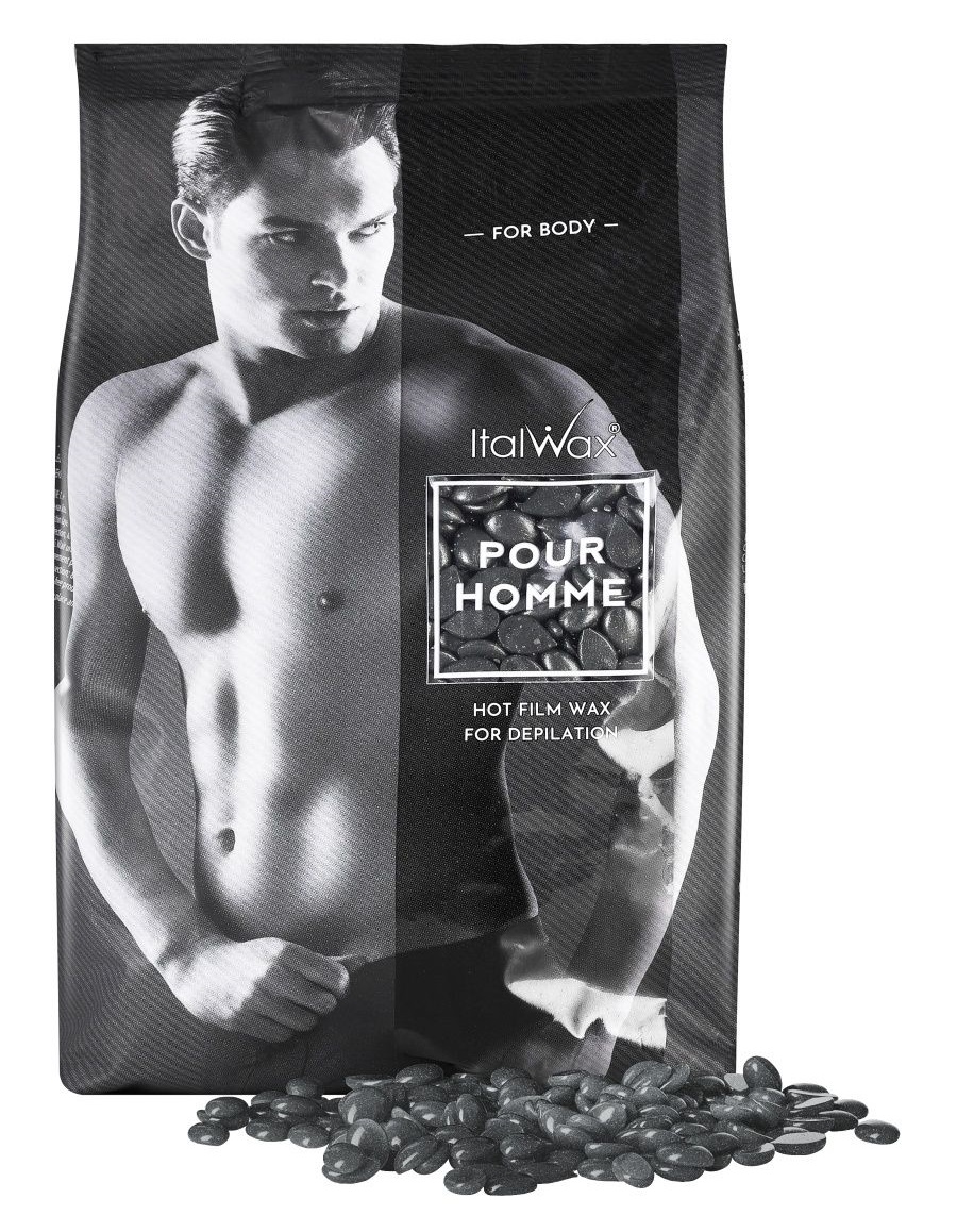 Воск горячий (пленочный)  ITALWAX POUR HOMME мужской гранулы 1 кг.