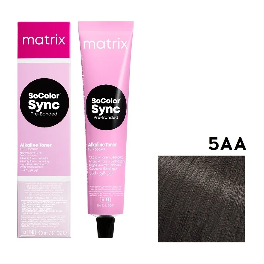 MATRIX COLOR SYNC 5 AA / 5.11 Оч.-оч.Светлый шатен глубокий пепельный 90 мл