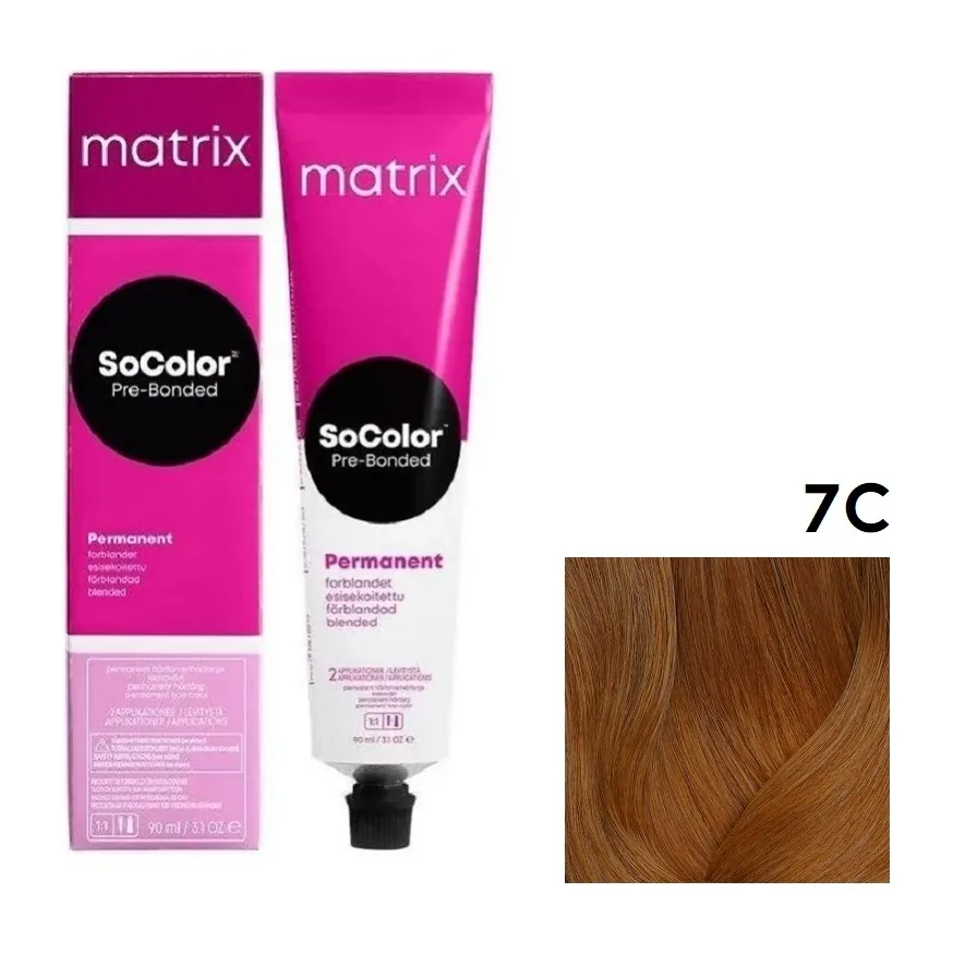 MATRIX SOCOLOR beauty 7 C блондин медный, 90 мл