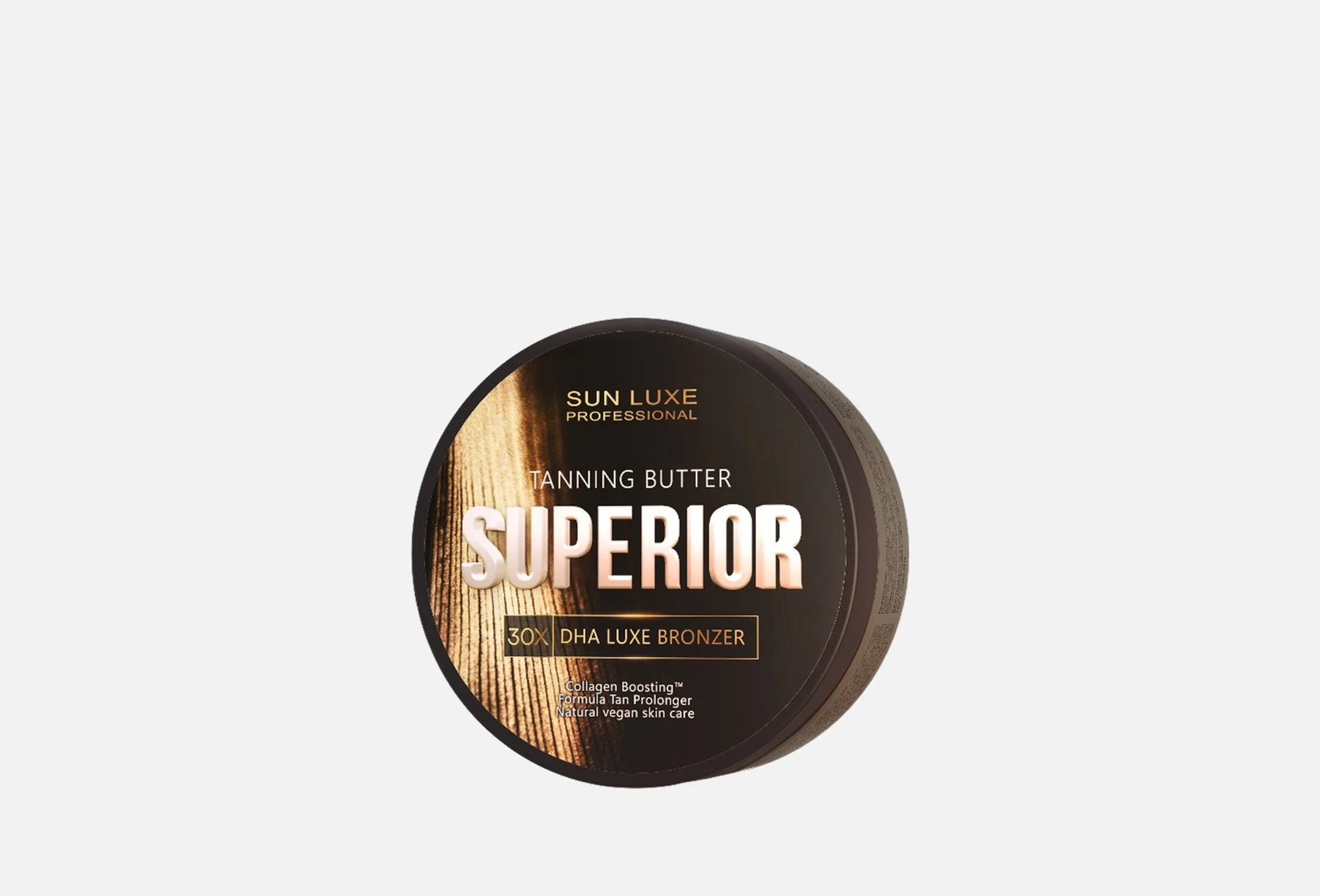 БАНКА Твёрдое масло-автозагар "Superior 30x" SUN LUXE 150 мл