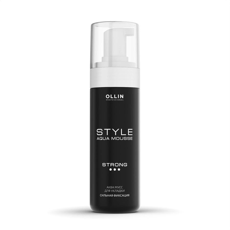 OLLIN STYLE Аква мусс для укладки сильной фиксации 150мл/ Aqua Mousse Strong