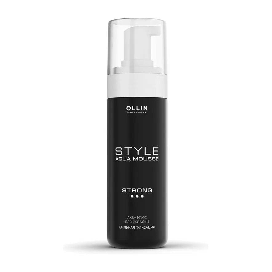 OLLIN STYLE Аква мусс для укладки сильной фиксации 150мл/ Aqua Mousse Strong