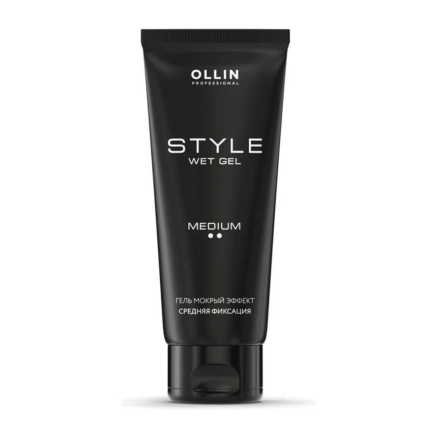 OLLIN STYLE Гель "мокрый эффект" средней фиксации 200мл/ Wet Gel Medium