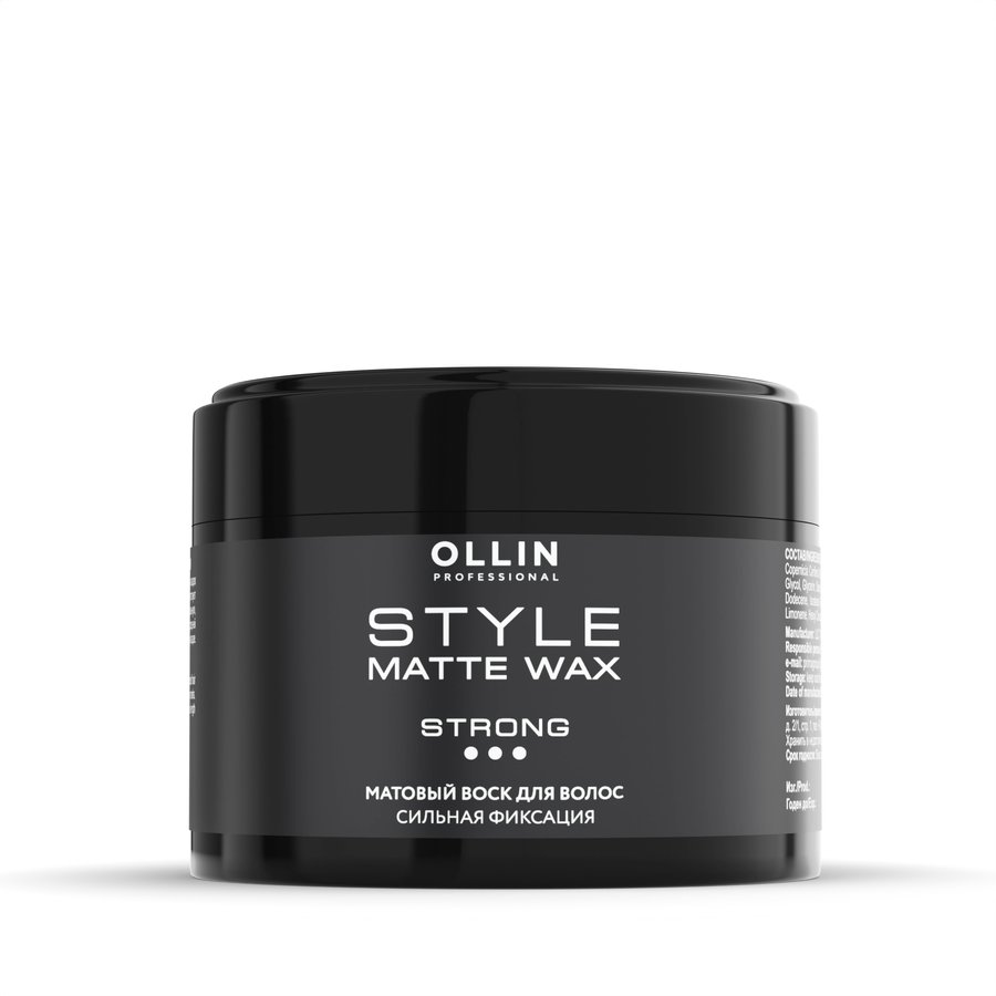 OLLIN STYLE Матовый воск для волос сильной фиксации 50г/ Strong Hold Matte Wax