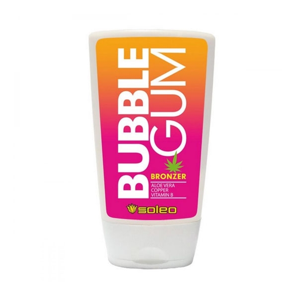 ТУБА Soleo BUBBLE GUM Бронзатор с ускорителем загара с алоэ, медью и витамином В 150 мл