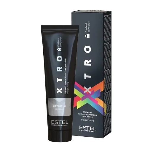 Пигмент прямого действия для волос XTRO BLACK Металлик, 100 мл