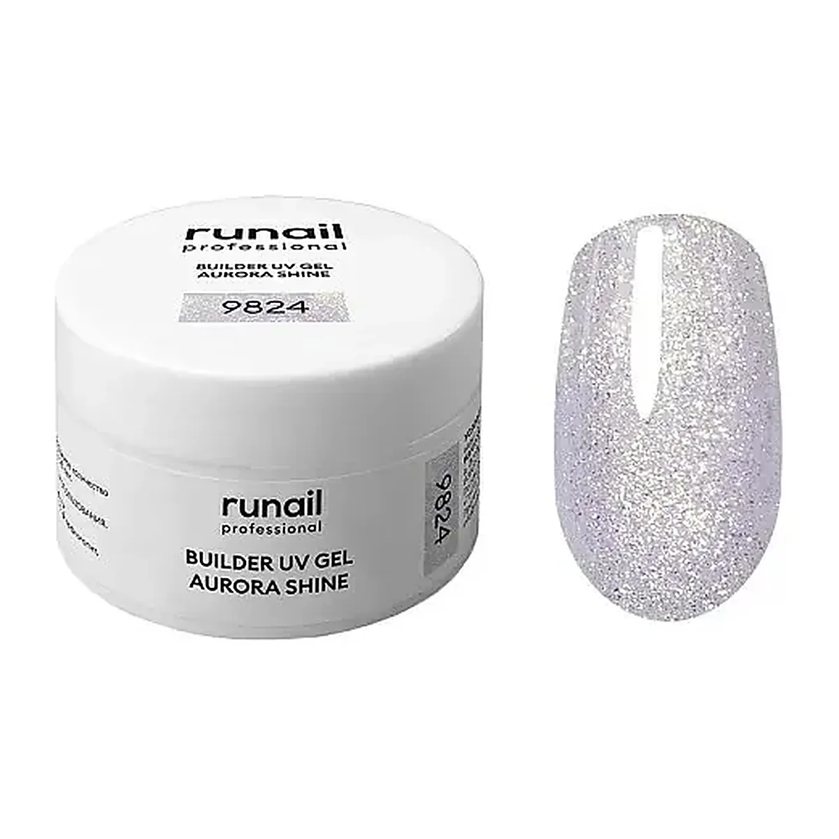 Моделирующий УФ-гель c шиммером BUILDER UV GEL AURORA SHINE, 15г №9824