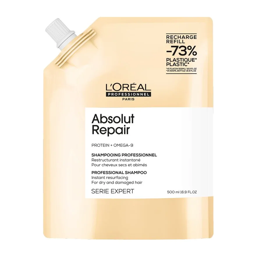 ABSOLUT Repair Gold Шампунь для восстановления волос 500мл. РЕФИЛЛ