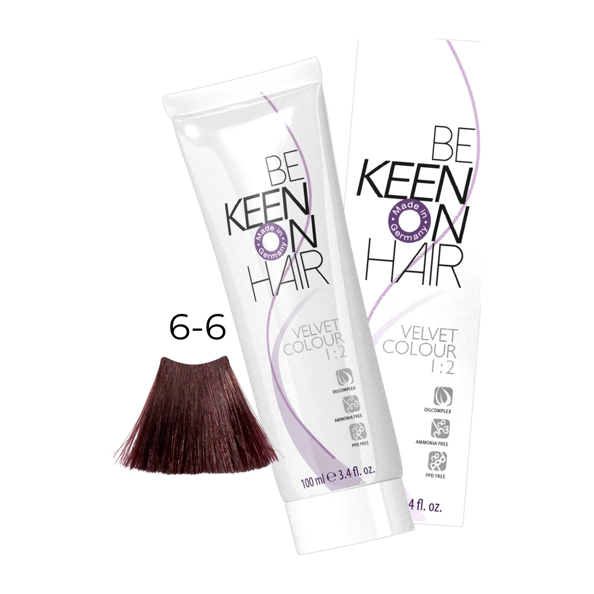 Безамиачная 6.6 Баклажан/ Dunkelblond Violett (Aubergine), 100 мл