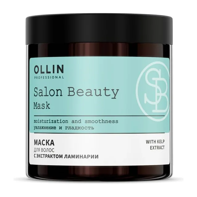 SALON BEAUTY Маска для волос с экстрактом ламинарии: питание, восстановл плотности без утяжел 500мл