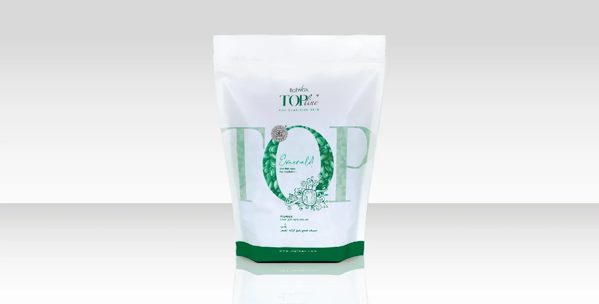 Воск горячий (пленочный) ITALWAX Top Line Emerald (Изумруд) гранулы 100гр промо МАРКЕТЫ
