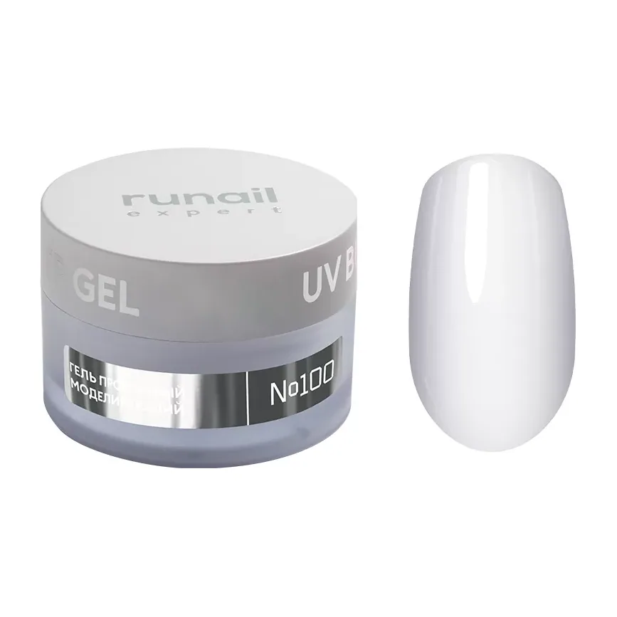 Гель моделирующий UV BUILDER GEL Runail Expert №100, 50г банка