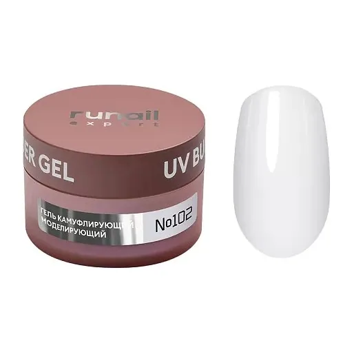 Гель моделирующий UV BUILDER GEL Runail Expert №102, 50г банка