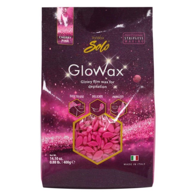 Воск горячий (пленочный)  ITALWAX SOLO GLOWAX Вишня гранулы 400гр МАРКЕТЫ
