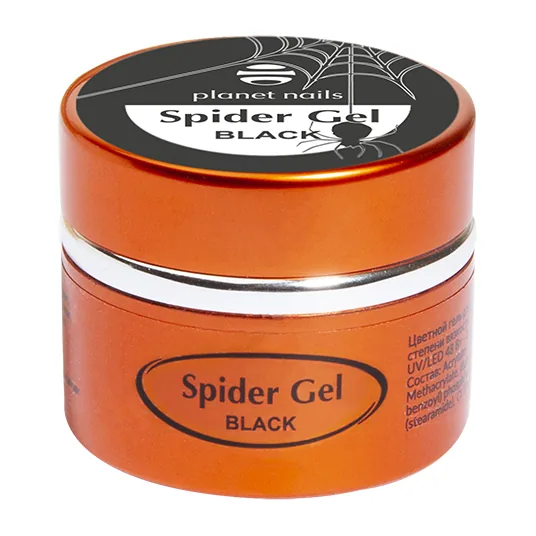 Гель-паутинка Planet Nails Spider Gel черная 5г
