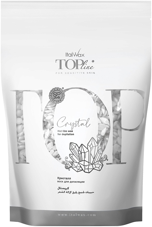 Воск горячий (пленочный)  ITALWAX Top line Crystal (Кристалл)  гранулы 750гр