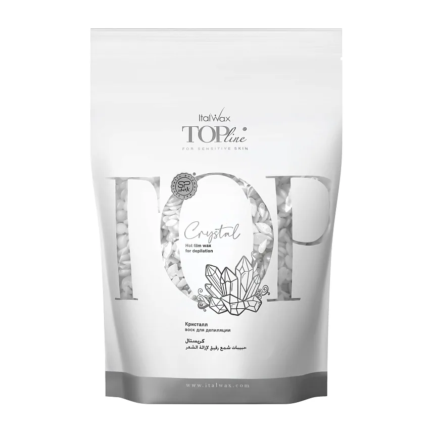 Воск горячий (пленочный) ITALWAX Top line Crystal (Кристалл) гранулы 750гр