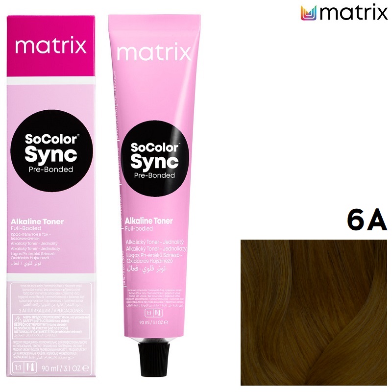 MATRIX COLOR SYNC 6 А темный блондин пепельный 90 мл