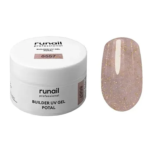 Моделирующий УФ-гель с поталью BUILDER UV GEL POTAL, 15 г №8557 !!!