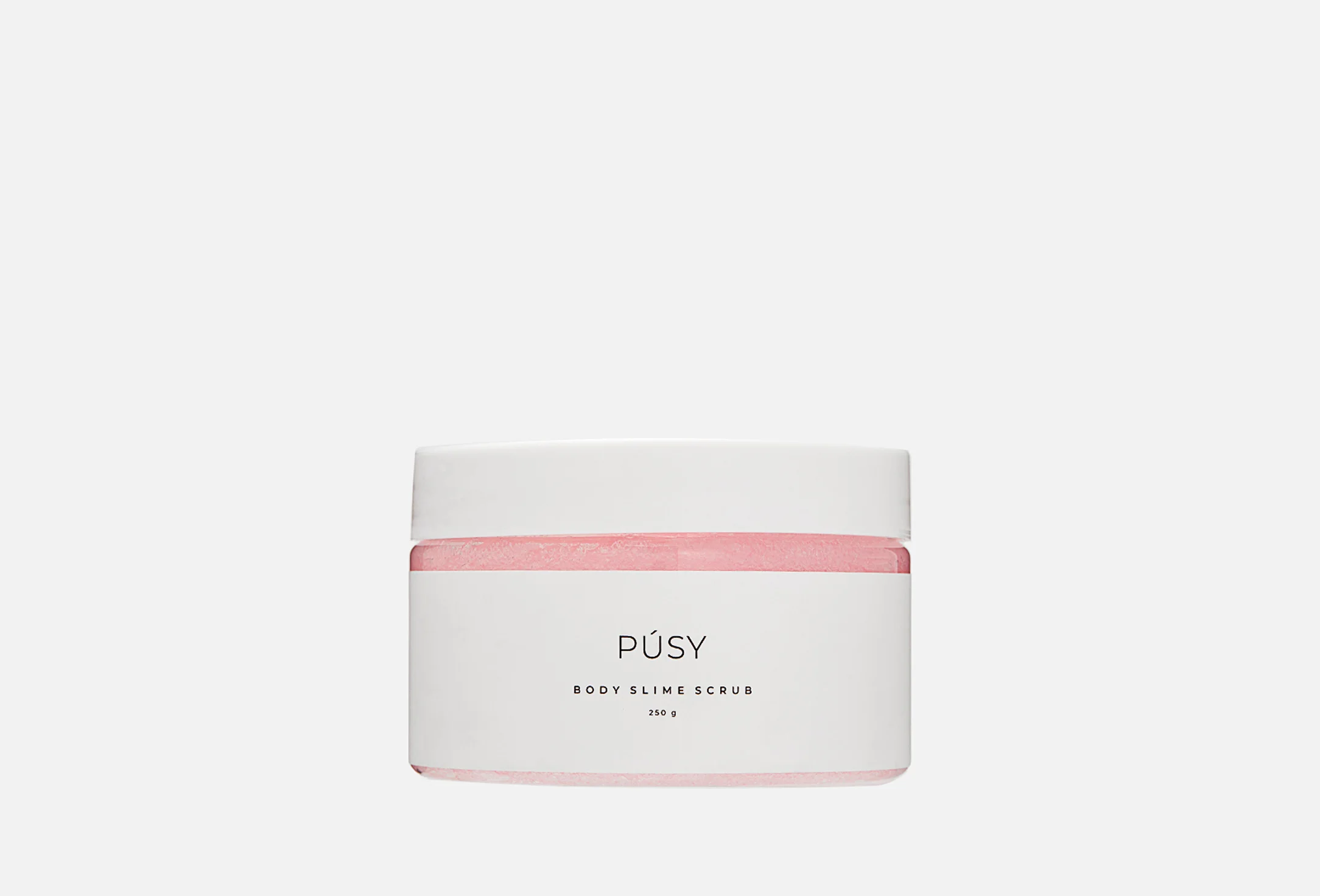 PUSY Body slime scrub Скраб-слайм для тела РОЗОВЫЙ 250 гр.
