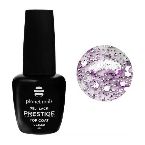 Гель-лак Planet Nails, "PRESTIGE" - MATTE TOP PARTY PINK , без липкого слоя, 8мл